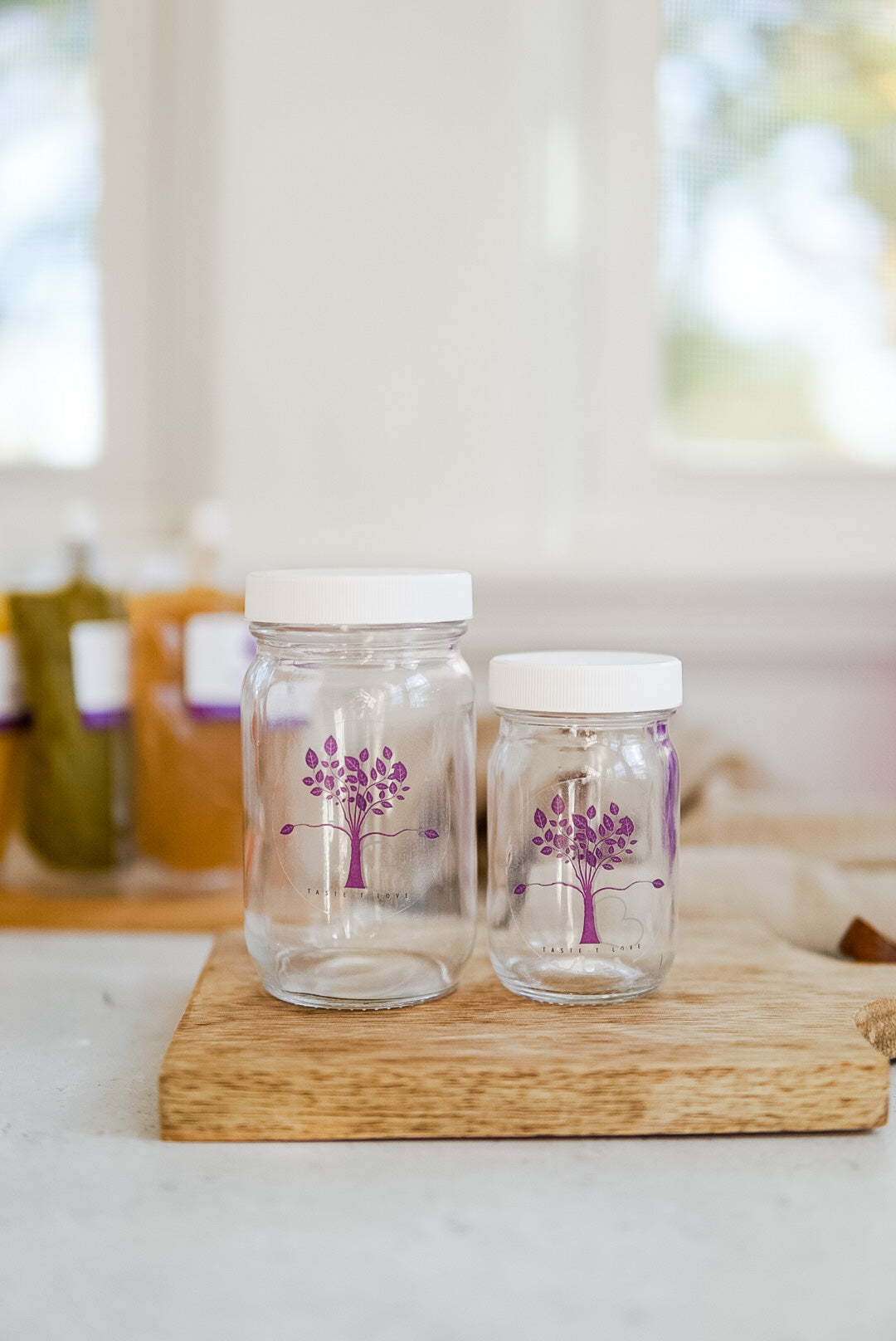 4oz Glass Baby Food Jar