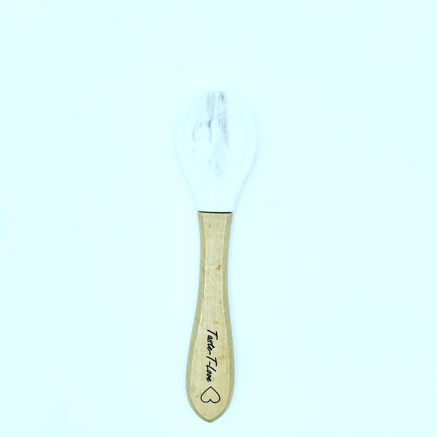 Marble Silicone Bamboo Spoon
