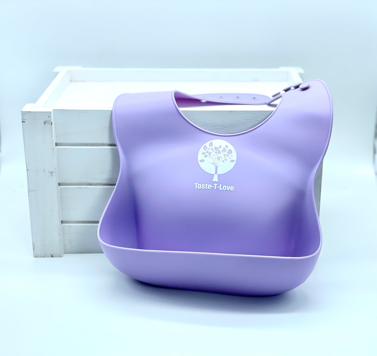 Purple Silicone Branded Bib